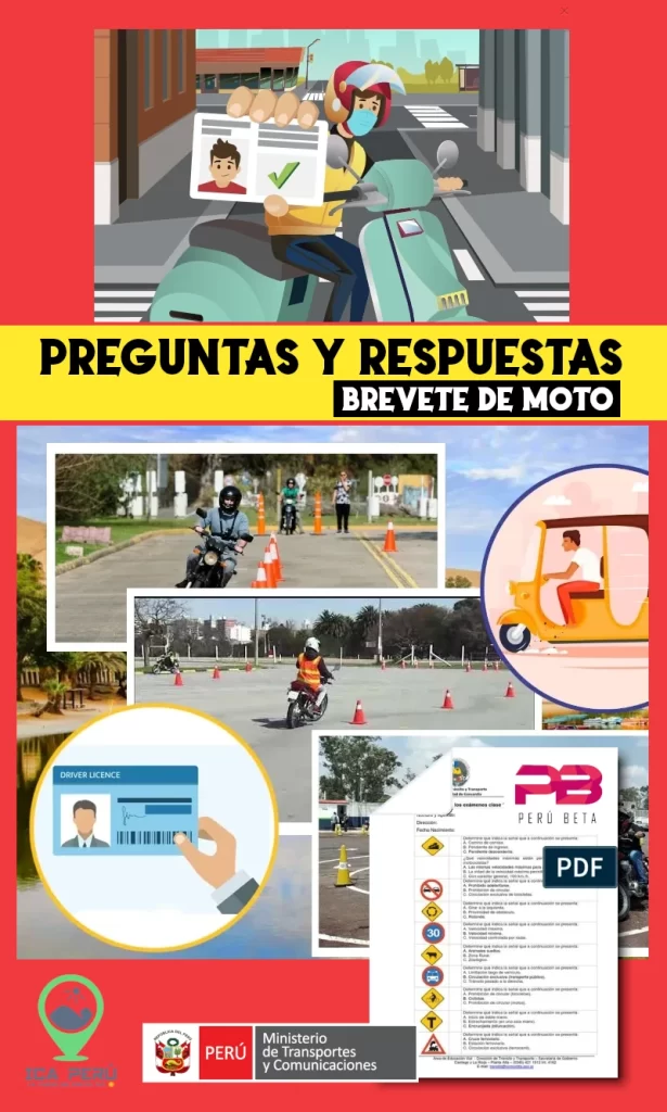 Balotario Licencia de Moto Lineal | Preguntas y Respuestas | Brevete de Moto 2023 Ica Perú